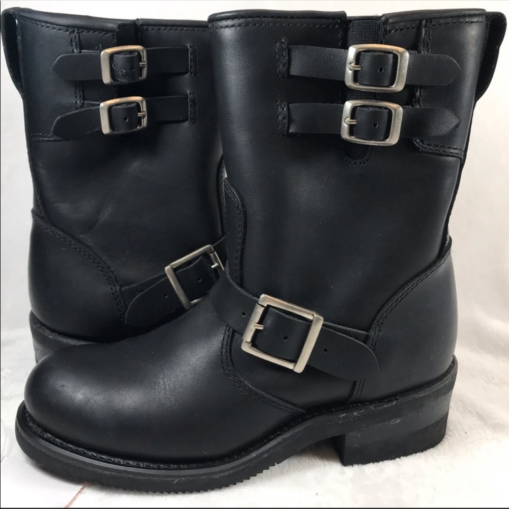 - Moto boots by River Road Twin Buckle Engin…